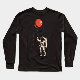 astronaut hold balloon Long Sleeve T-Shirt